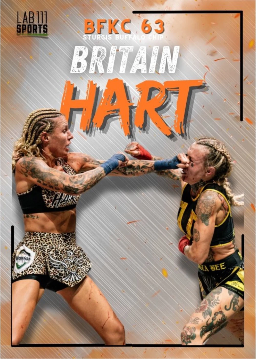 Britain Hart's And Still trading card by Lab 111 Sports.
